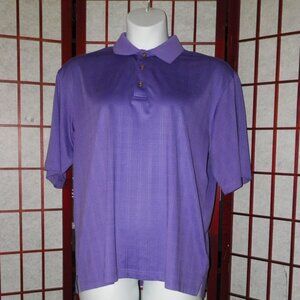Kirkland Signature Performance Polo Golf Shirt L Purple SS